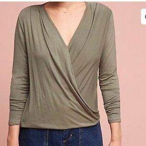Anthropologie On the Road Marceau Wrap shirt